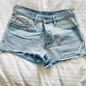 Levi's Classic Blue Denim Jean Shorts